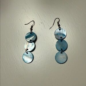 Elegant Blue Dangle Earrings